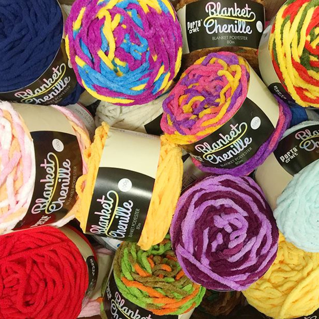 Winter Craft Ideas for Chenille Blanket Yarn