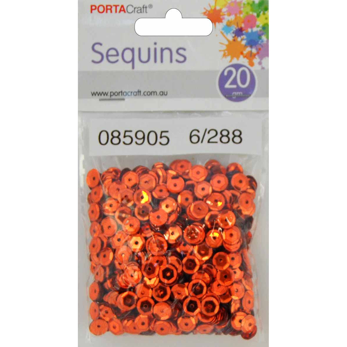Sequins 20g Round Laser - Copper