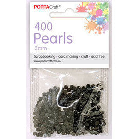 Pearls 3mm 400pc - Black