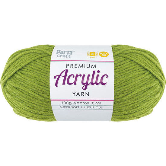 Acrylic Yarn 100g 189m 8ply - Tree Frog