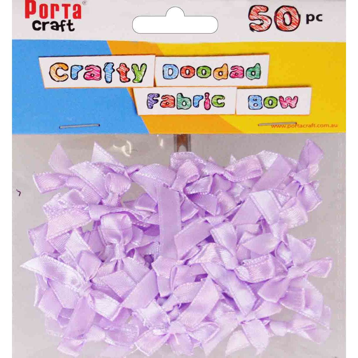 Ribbon Bows 50pc Lavender