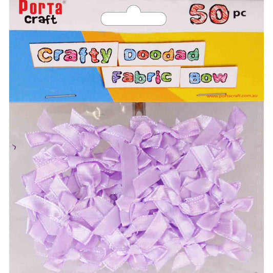 Ribbon Bows 50pc Lavender