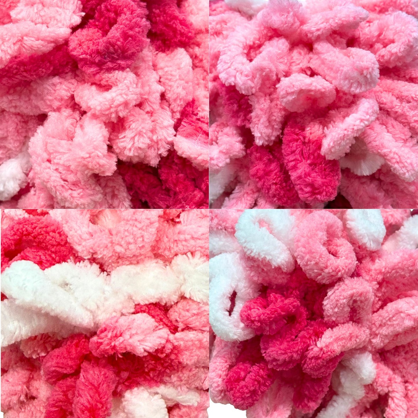 DUSTY Loopy Yarn 100g 8m Multi Pinks 5pk Bundle