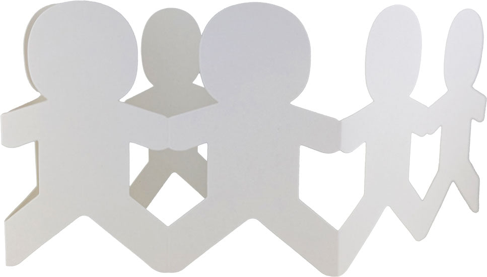 Cardstock Doll Fold Ups 45x12cm 10pc Boy