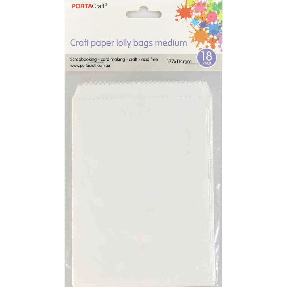 Paper Sacks 114x177mm 18pk White