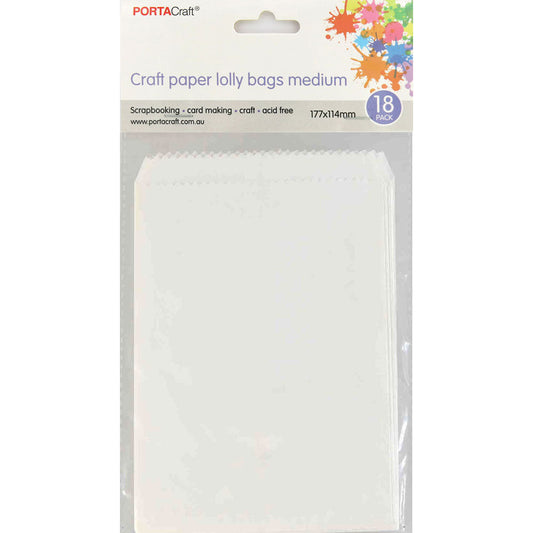 Paper Sacks 114x177mm 18pk White