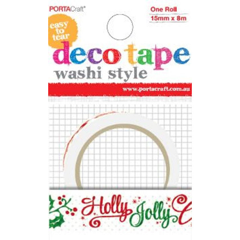 Holly Jolly Christmas Washi Tape 15mm x 10m