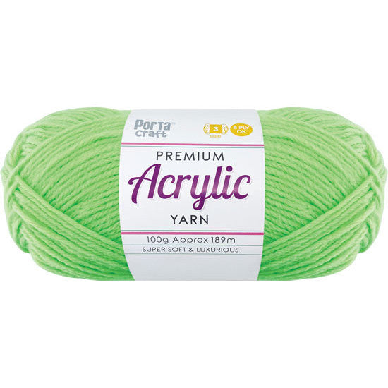 8ply Knitting Yarn 100g - Brite Green