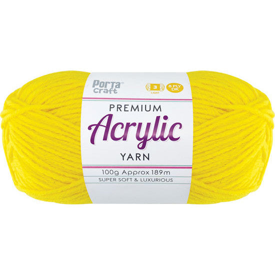 8ply Knitting Yarn 100g - Sunshine