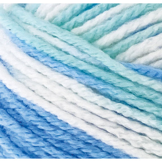 Buy Variegated Sea Shimmer 8ply acrylic yarn Australia 100g 189m blue-green multicolour yarn for coastal crochet beach bags and ocean-inspired blankets