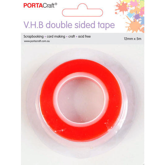 Very High Bond Double Sided Craft Tape 6mm x 3m – Clear & Acid Free