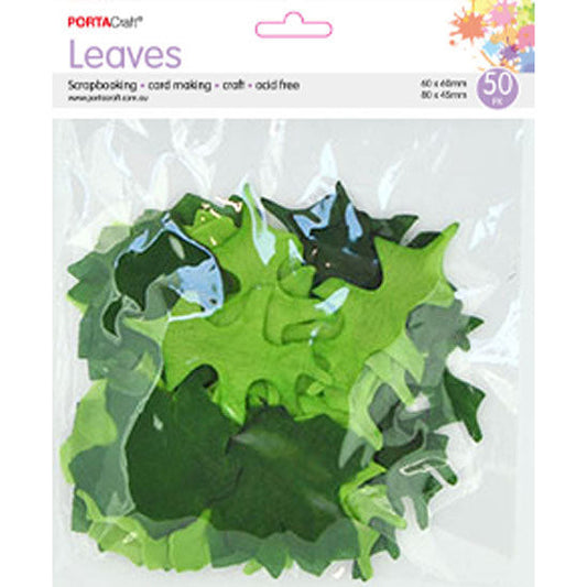Leaves 60mm & 80x45mm 50pk
