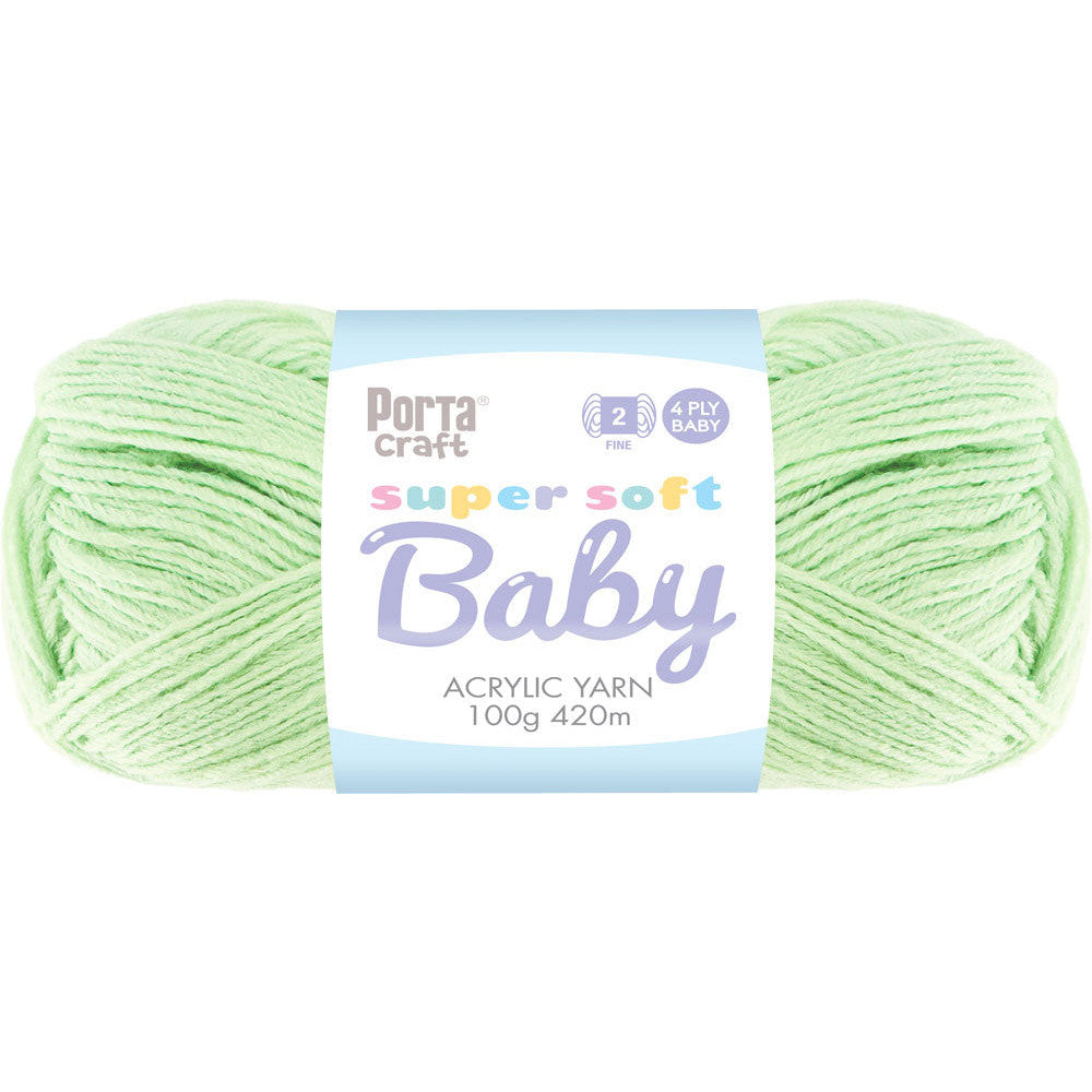 Super Soft Baby Acrylic Yarn 420m 4ply - Mint