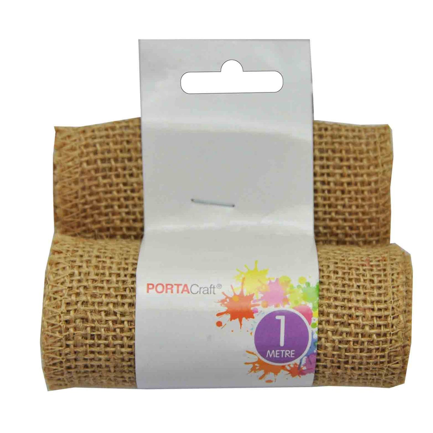 Burlap Roll 100mm x 1m Natural