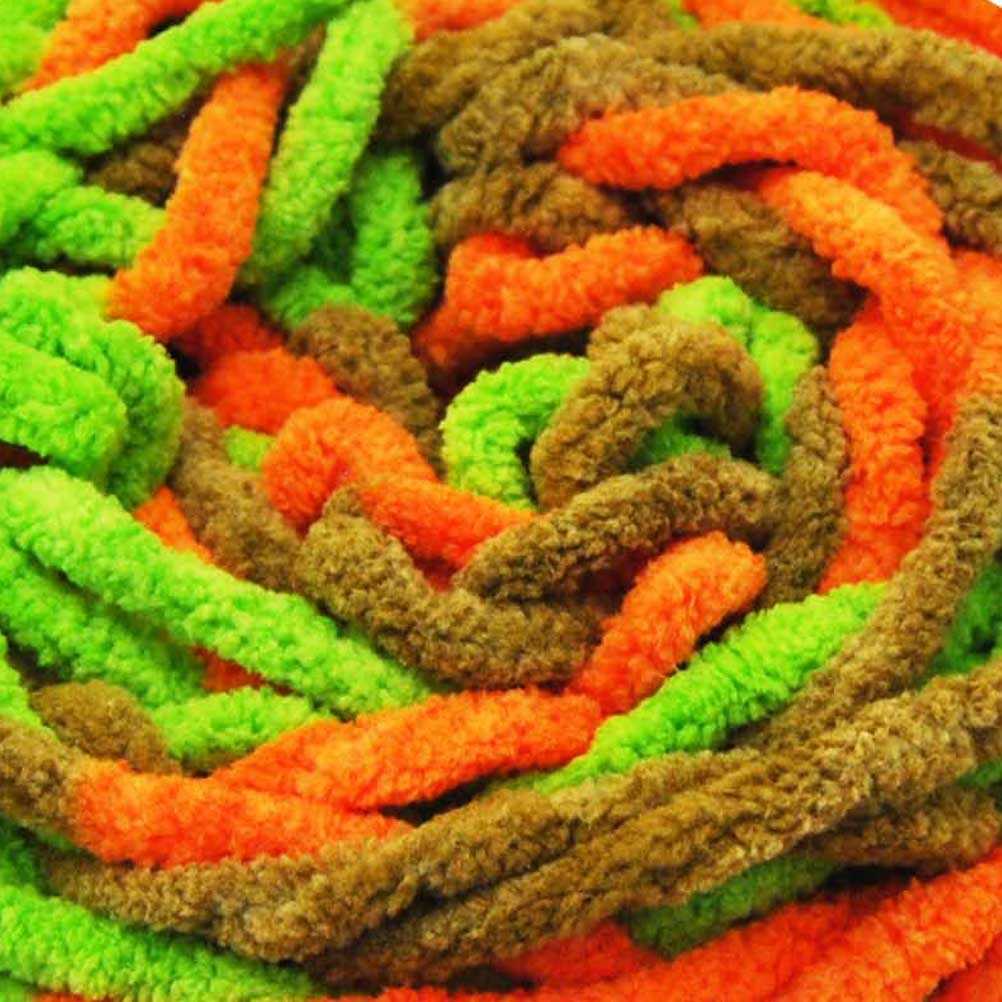 Porta Craft Chenille Blanket Yarn 12ply Peas & Carrots