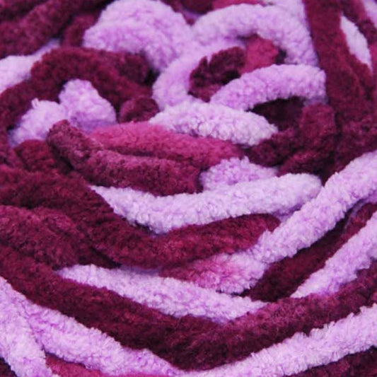 Porta Craft Chenille Blanket Yarn 12ply Purple Camo