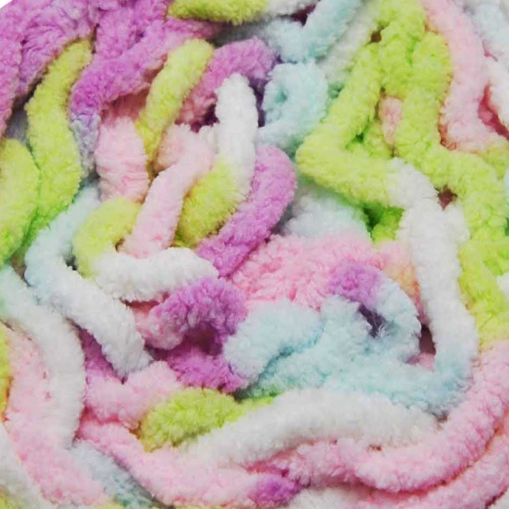 Porta Craft Chenille Blanket Yarn 12ply Pastel Rainbow