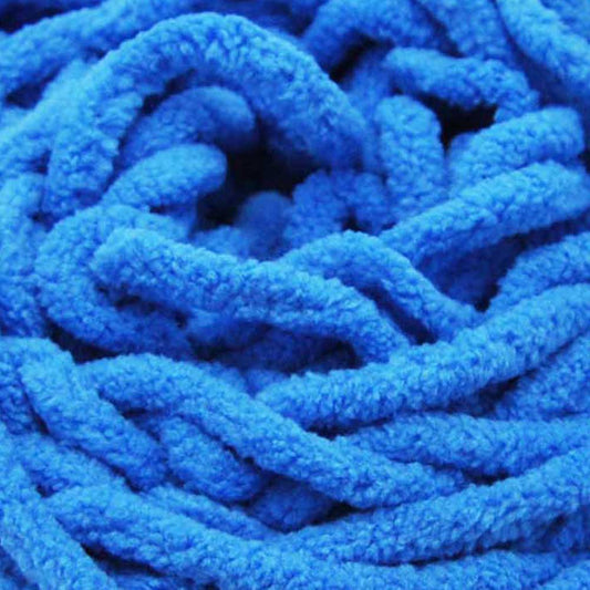Porta Craft Chenille Blanket Yarn 12ply Bright Blue