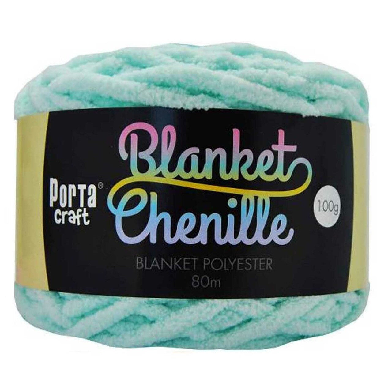 Chenille Blanket Yarn 100g 80m 12ply - Baby Blue