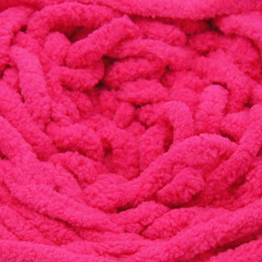 Porta Craft Chenille Blanket Yarn 12ply Hot Pink
