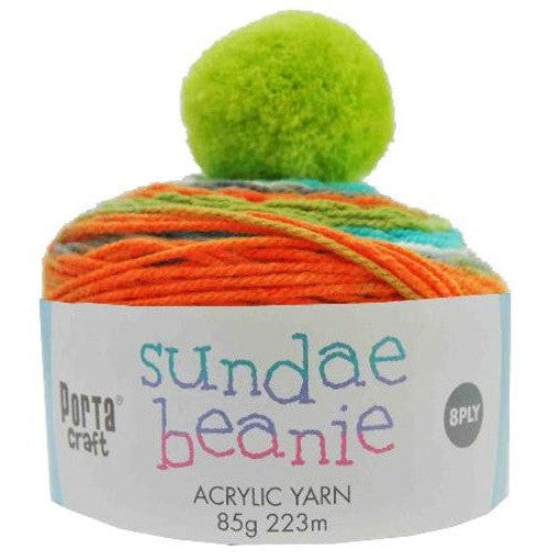 Sundae Beanie Yarn 85g - Tangerine Dream