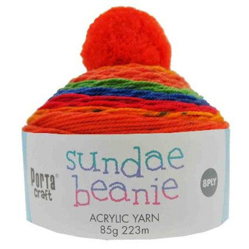 Sundae Beanie Yarn 85g - Tutti Frutti