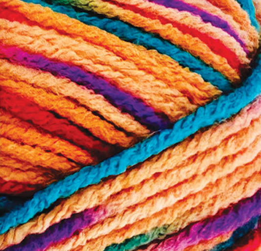 8ply Yarn Variegated Fruit Loops 100g by Porta Craft