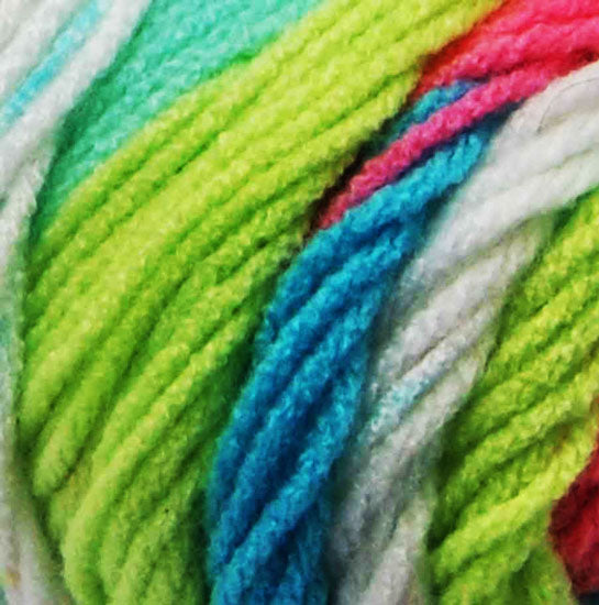 Stripes Acrylic Yarn 100g 188m 8ply - Candy