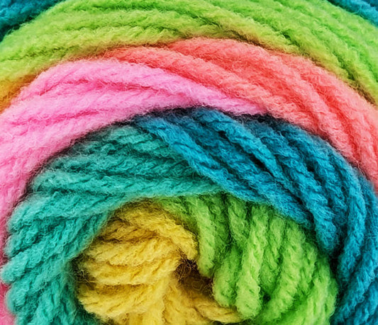Stripes Acrylic Yarn 100g 188m 8ply - Retro