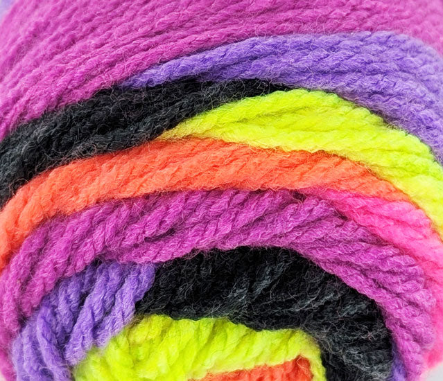 Stripes Acrylic Yarn 100g 188m 8ply - Bright