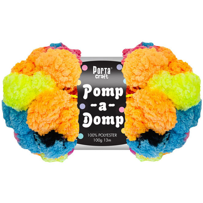 Pomp a Domp Yarn 100g 13m - Bright Lights