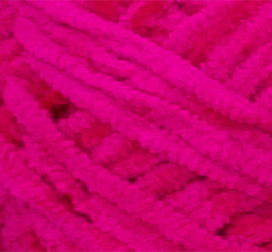 Velvetine Yarn 10ply 100g - Hot Pink