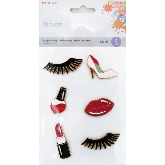 Metal Embel Self-Adhesive 6pk Make Up