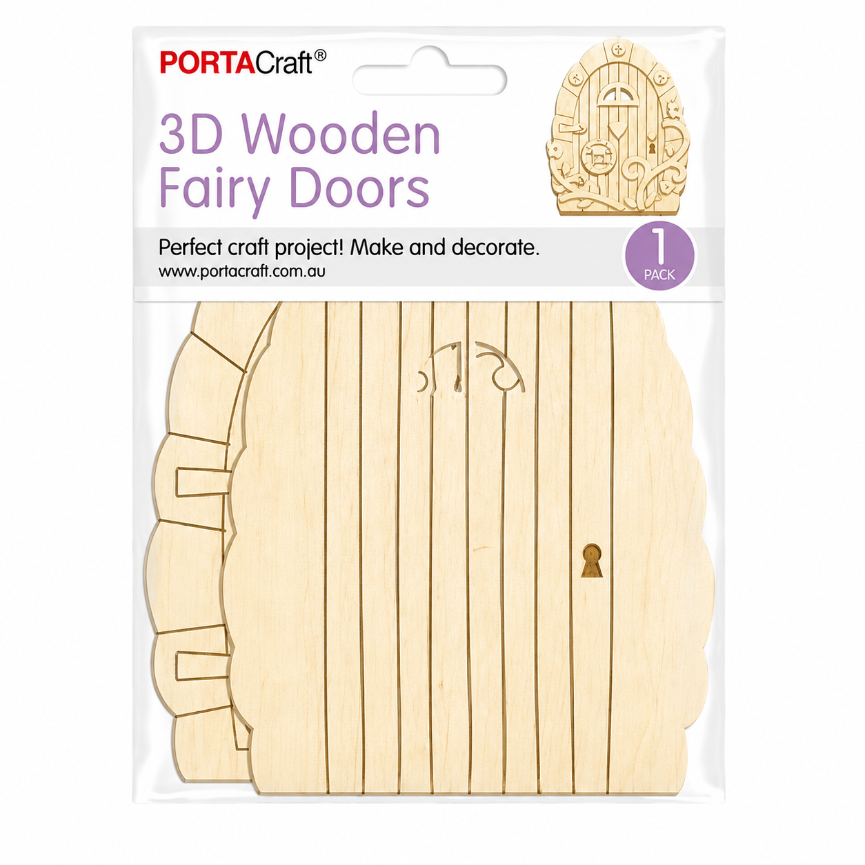 Fairy Door 3D Wooden - Magic Door