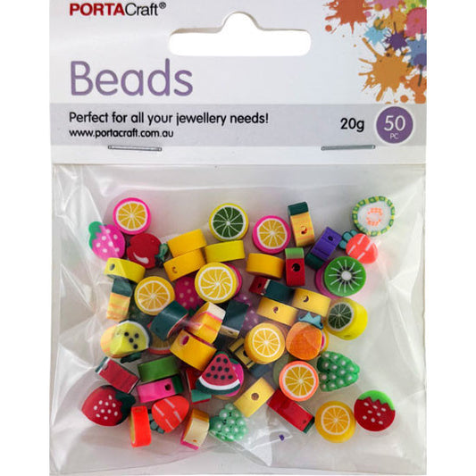 Bead Spacers 10mm 20g Fruit Soft