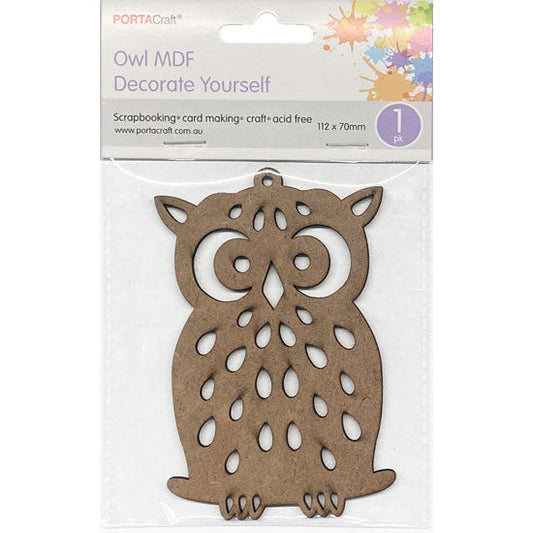 Laser Cut Owl 112x70mm 1pk