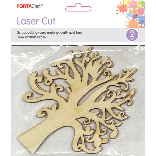 Laser Cut Filigree Trees 145x112mm 2pk