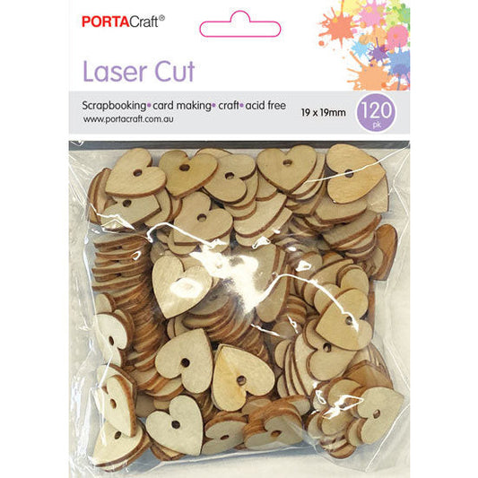 Laser Cut Hearts 19x19mm 120pk