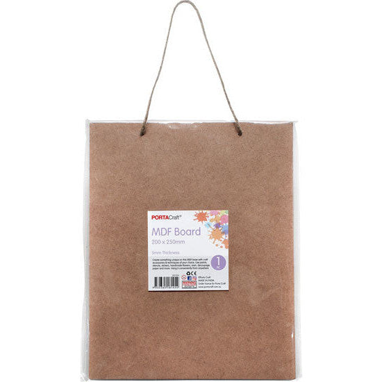 MDF Hanging Board Rectangle 200x250mm 5mm 1pk
