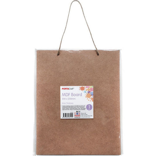 MDF Hanging Board Rectangle 200x250mm 5mm 1pk