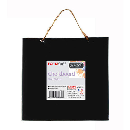 Hanging Chalkboard Square 100x100mm MDF