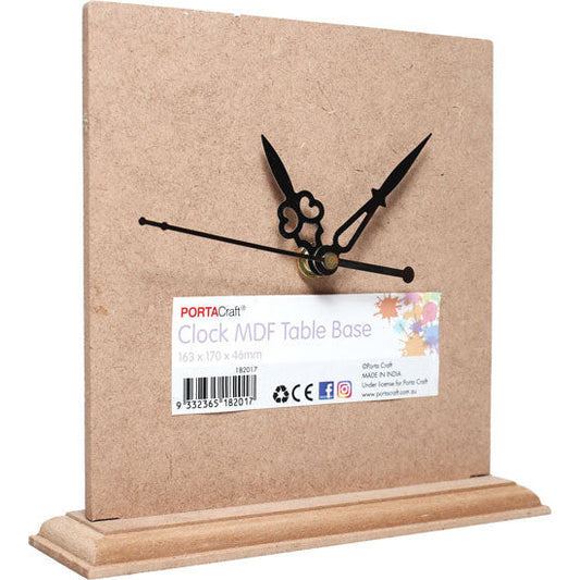 Clock Table Base MDF 16x17x5cm