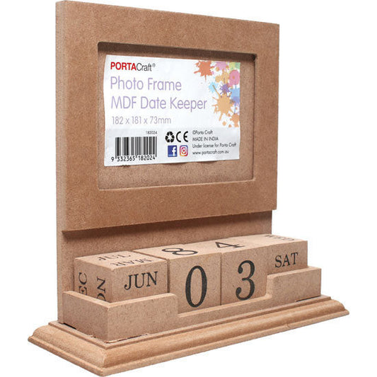 Photo Frame Date Keeper MDF 18x18x7cm