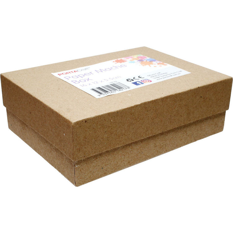 Paper Mache Box 16x12x5.5cm