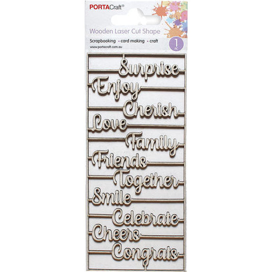 Laser Cut  CB Framed Celebration 72x160mm 1pk