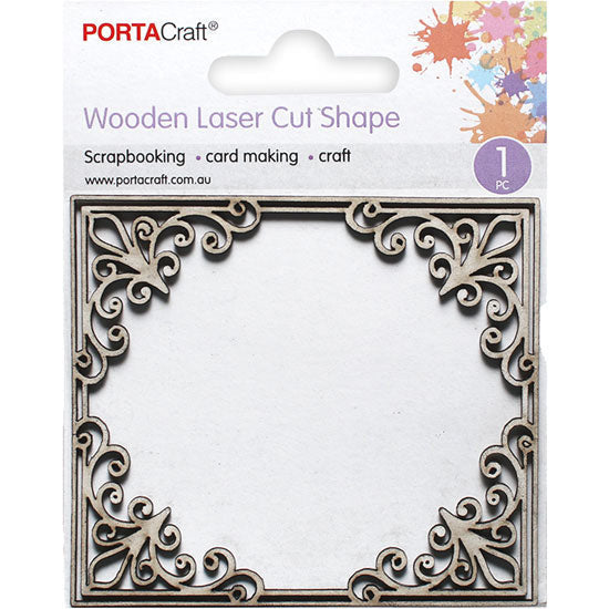 Laser Cut CB Frame Fleur De Lis 88x78mm 1pk