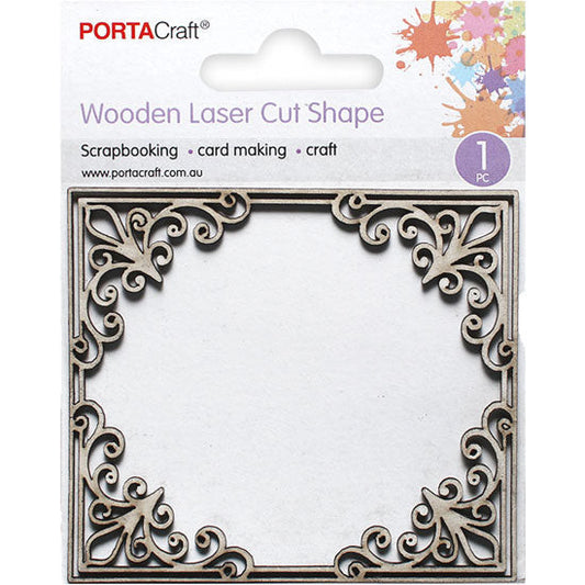 Laser Cut  CB Frame Fleur De Lis 88x78mm 1pk