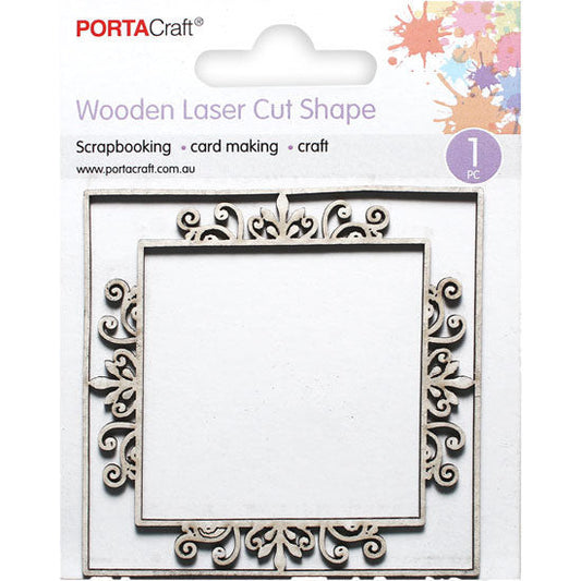 Laser Cut  CB Frame Filigree Garden 79x78mm 1pk