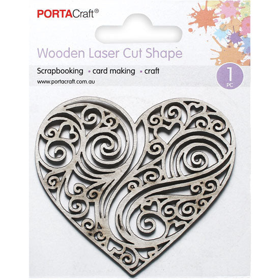 Laser Cut CB Loving Heart 81x78mm 1pk