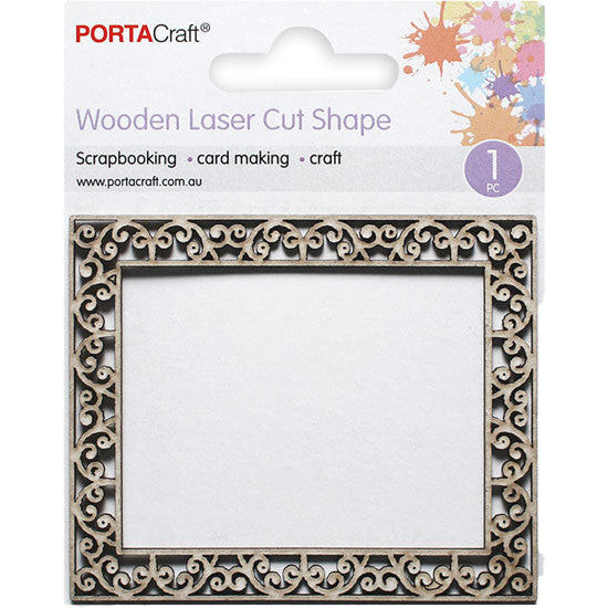 Laser Cut CB Frame Paisley Curls 87x73mm 1pk